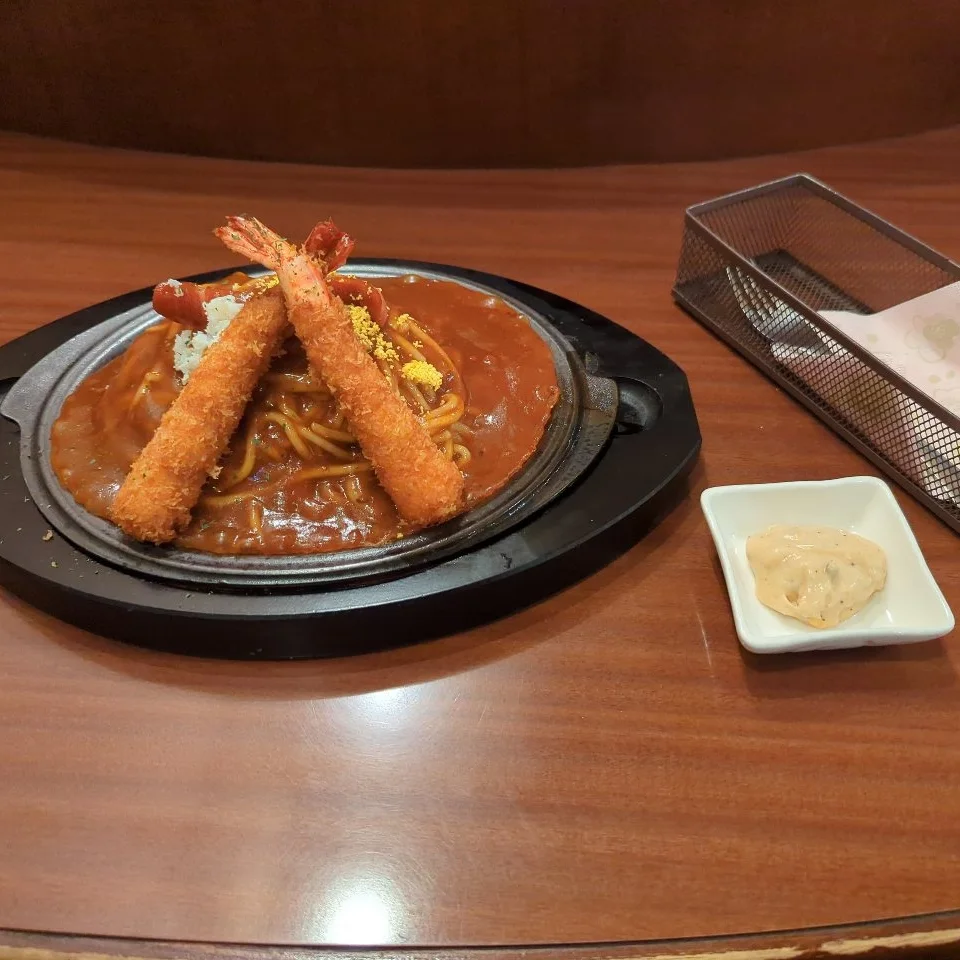 デラックスシェフ (エビフライ&ウインナー) 鉄板/L