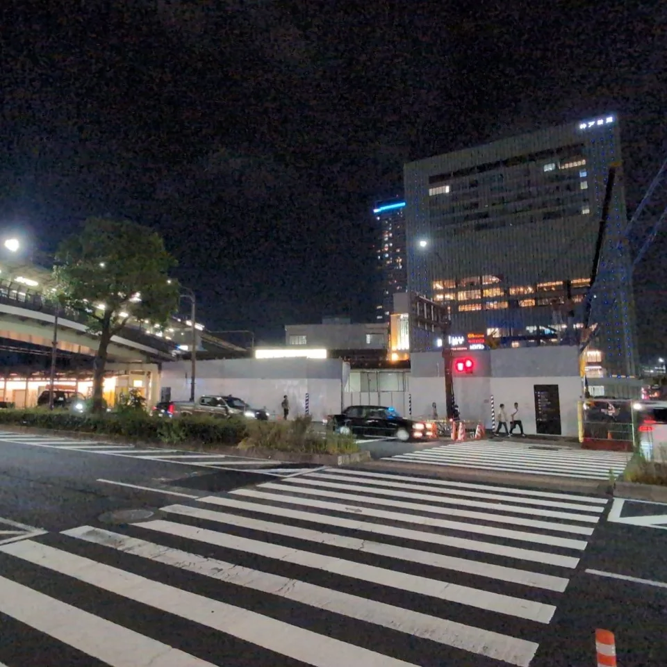 工事中のJR三ノ宮駅南側